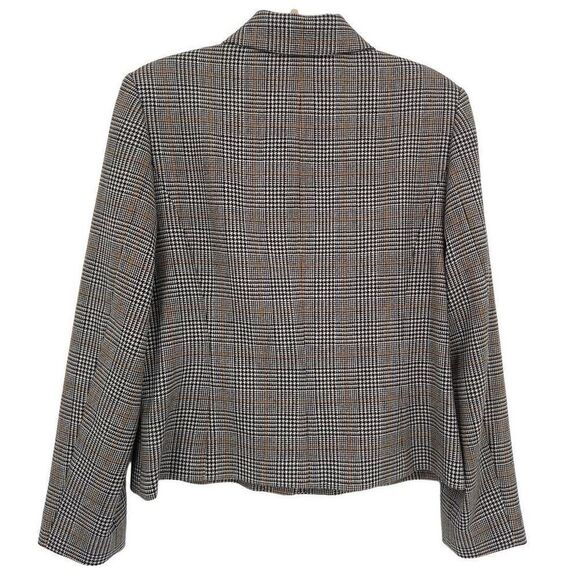 Pendleton 100% Virgin Wool 2 PC Pant Suit Plaid Herringbone Size 12 - Picture 4 of 11